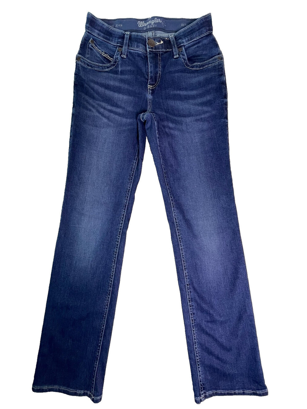 Wrangler Q-Baby Riding Jeans Womens 1x34 Low Bootcut Western Stretch Equestrian